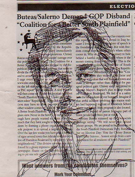 ray-petronko Ray Petronko in ball point pen on my local paper